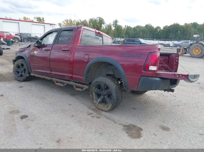 Vin: 1c6rr7ggxks735916, lot: 46753641, ram 1500 classic warlock  4x4 6'4 box 20193