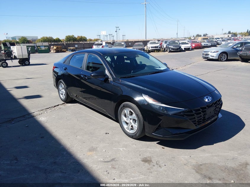 Vin: kmhll4agxpu579522, lot: 46753661, hyundai elantra se 20231