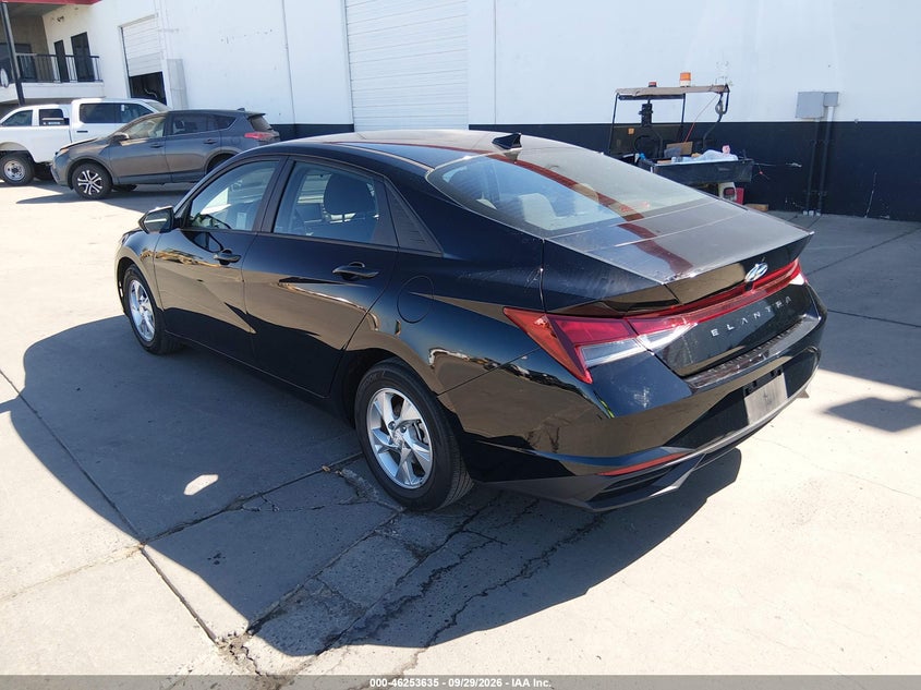 Vin: kmhll4agxpu579522, lot: 46753661, hyundai elantra se 20233