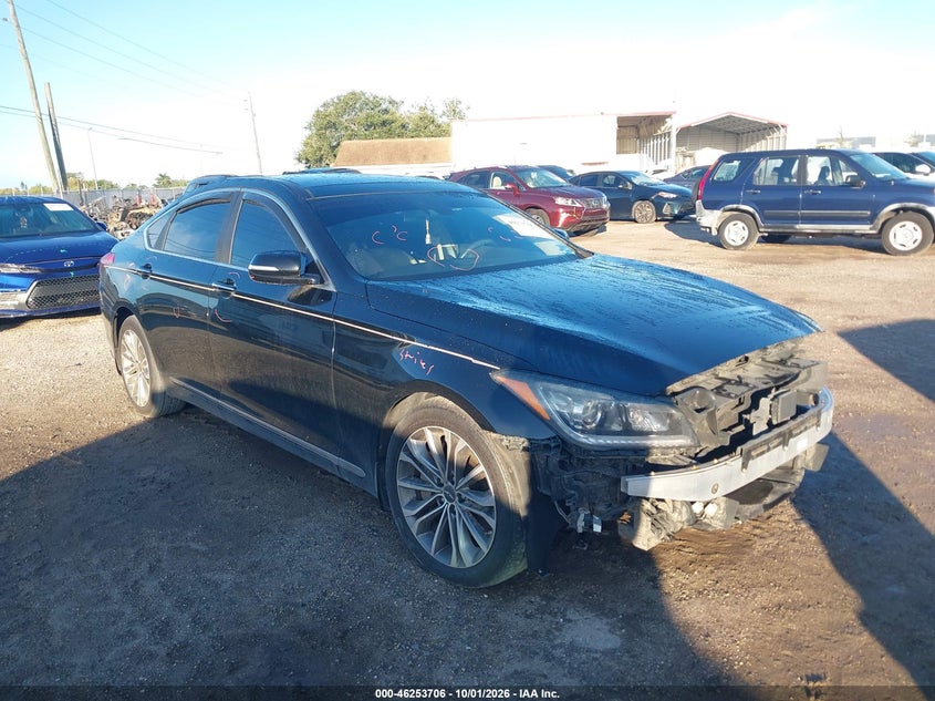 Vin: kmhgn4je7fu091296, lot: 46753732, hyundai genesis 3.8 20151
