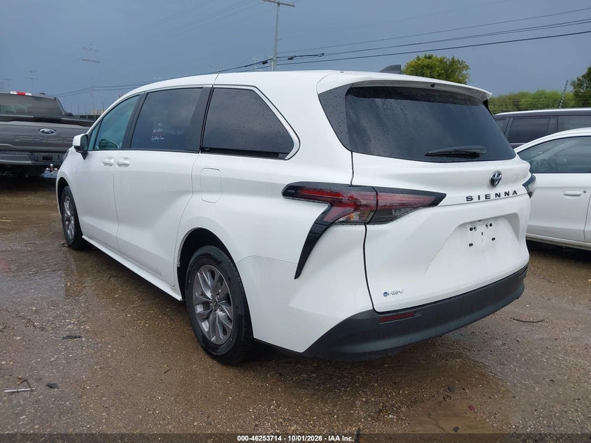 Vin: 5tdkrkec5ts296390, lot: 46753740, toyota sienna le 20263