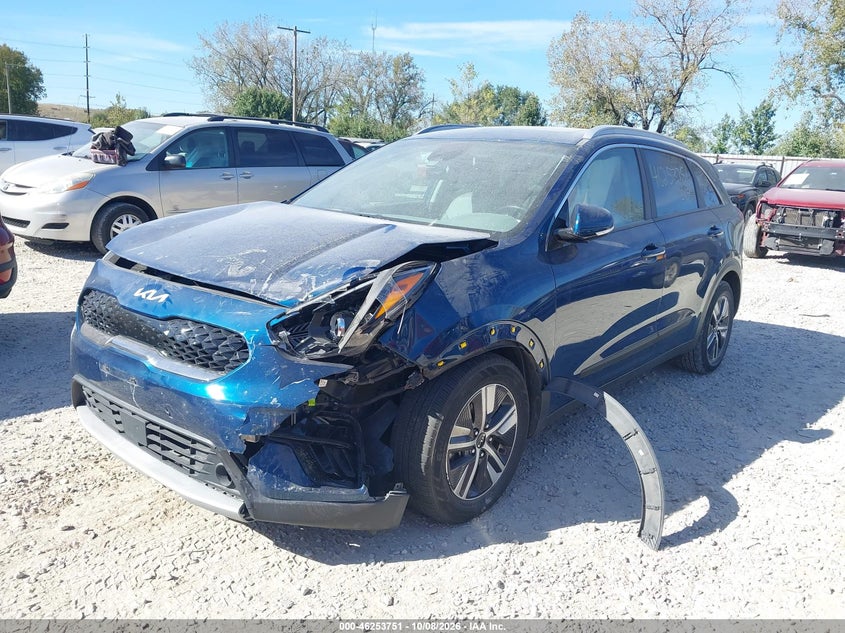 Vin: kndce3lc5n5518704, lot: 46753777, kia niro ex premium 20222