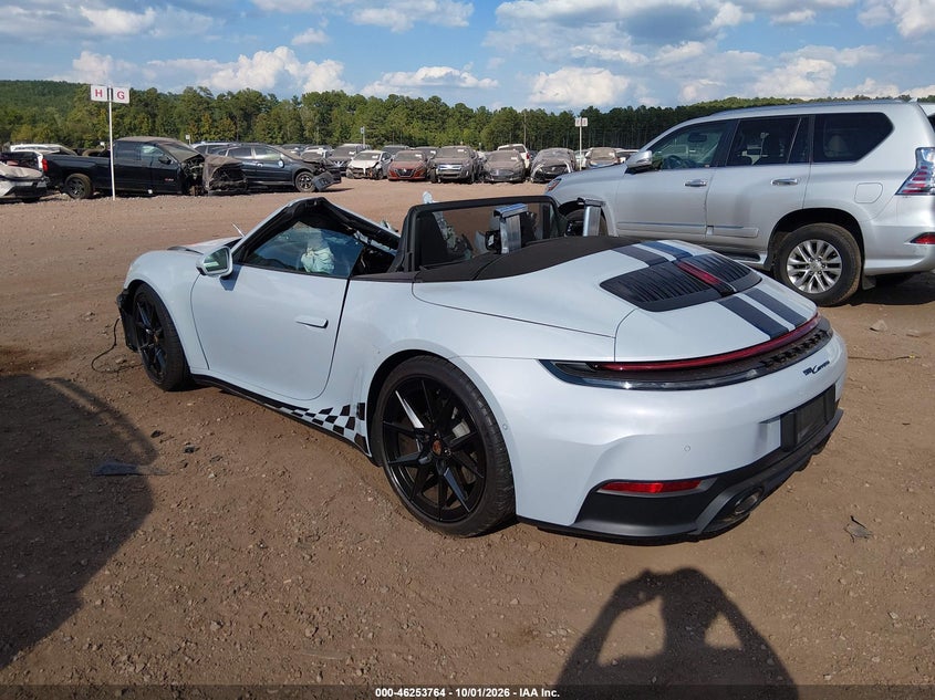 Vin: wp0ca2a93ss235860, lot: 46753790, porsche 911 carrera cabriolet/carrera t cabriolet 20253