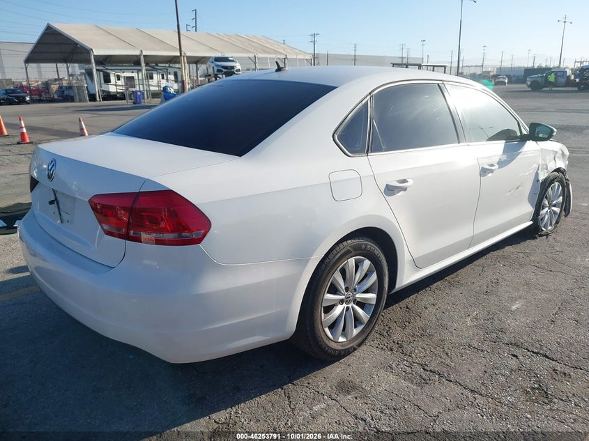 Vin: 1vwap7a36cc099067, lot: 46753816, volkswagen passat 2.5l s 20124
