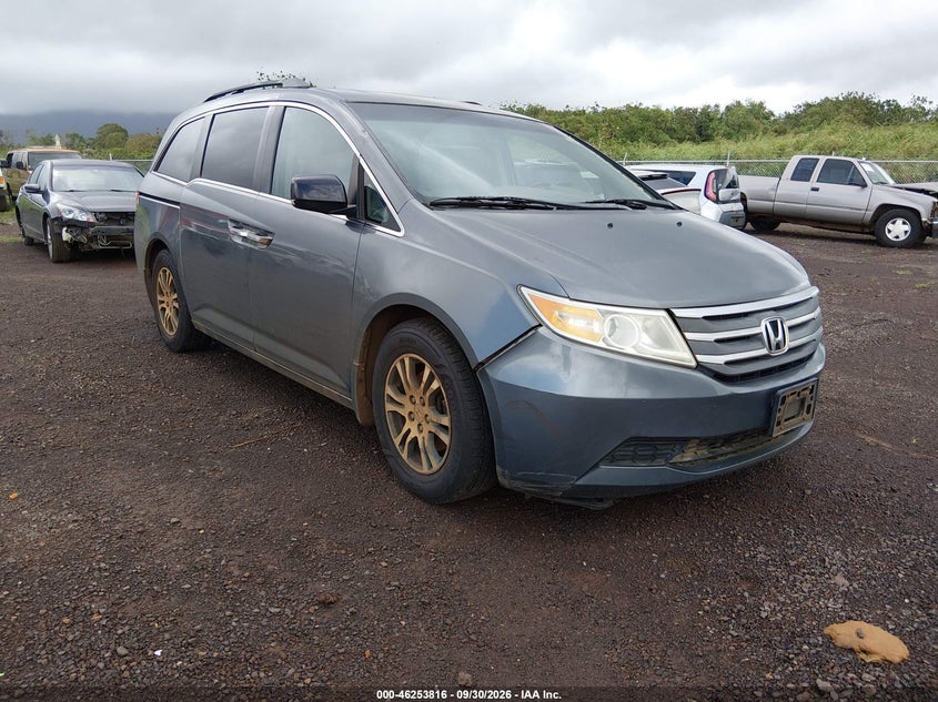 Vin: 5fnrl5h6xcb027197, lot: 46753842, honda odyssey ex-l 20121