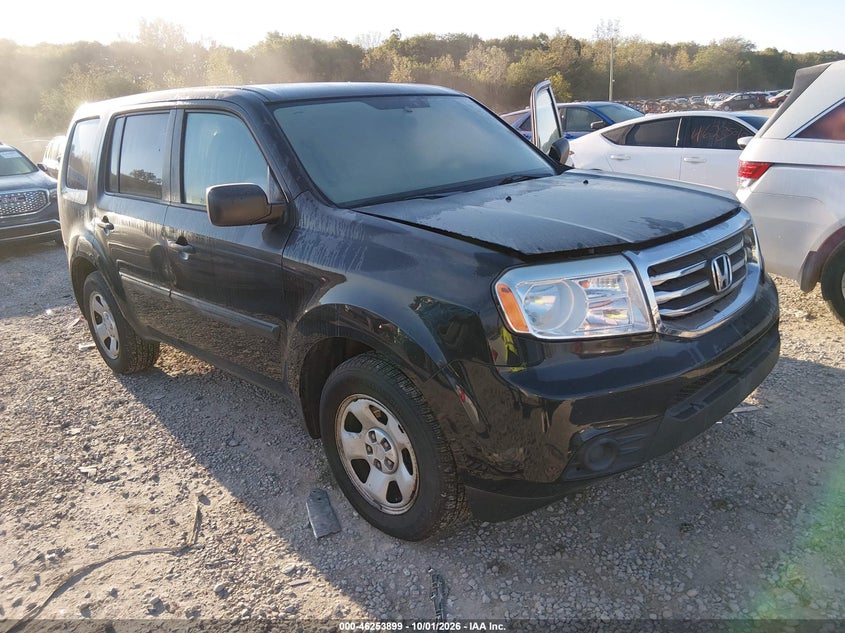 Vin: 5fnyf4h25db024610, lot: 46753925, honda pilot lx 20131