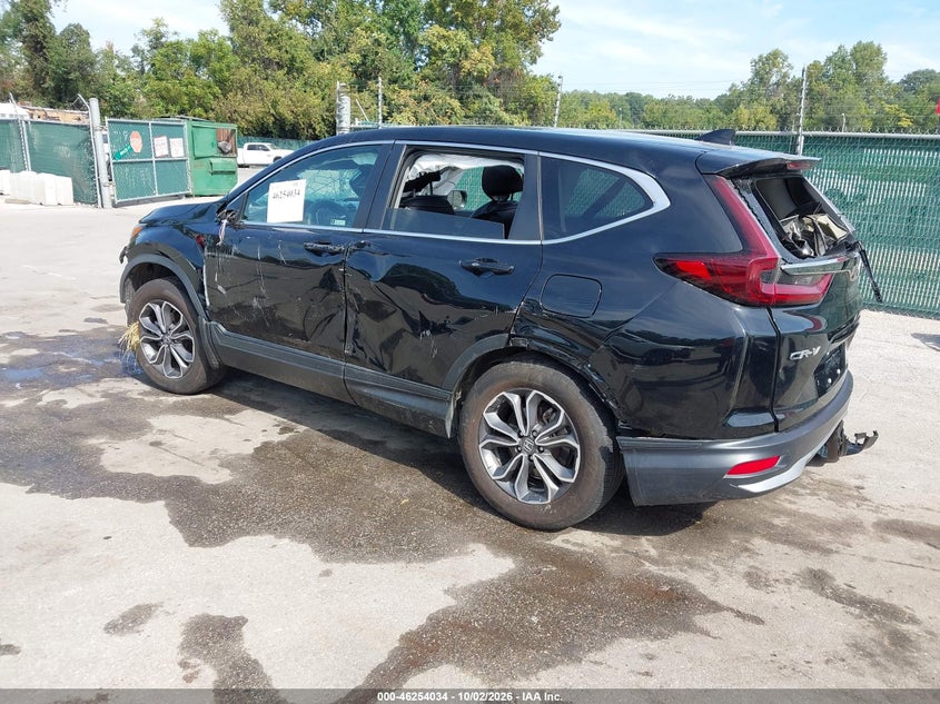 Vin: 2hkrw2h80mh654677, lot: 46754060, honda cr-v awd ex-l 20213