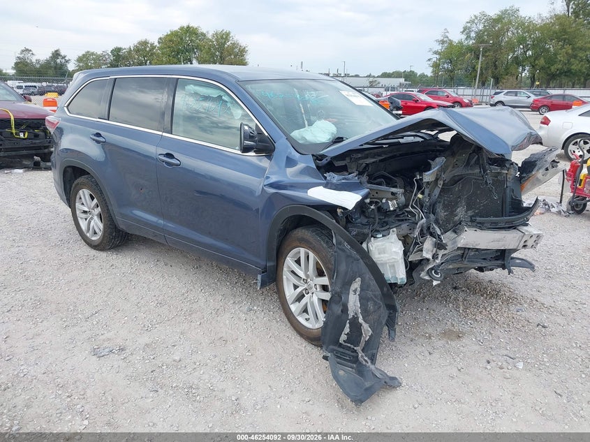 Vin: 5tdzkrfh0fs116016, lot: 46754118, toyota highlander le v6 2015 img_1