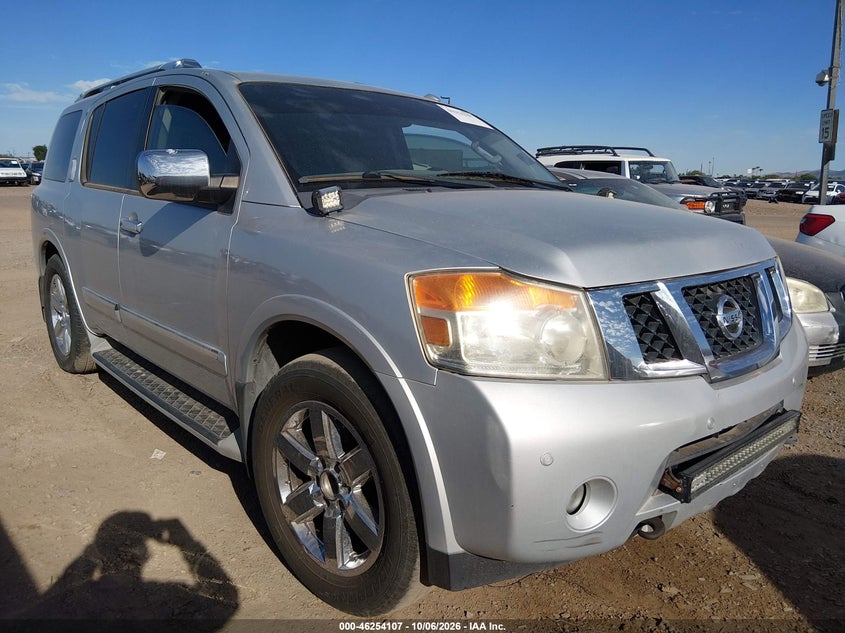 Vin: 5n1aa0nf8en608370, lot: 46754133, nissan armada platinum 20141