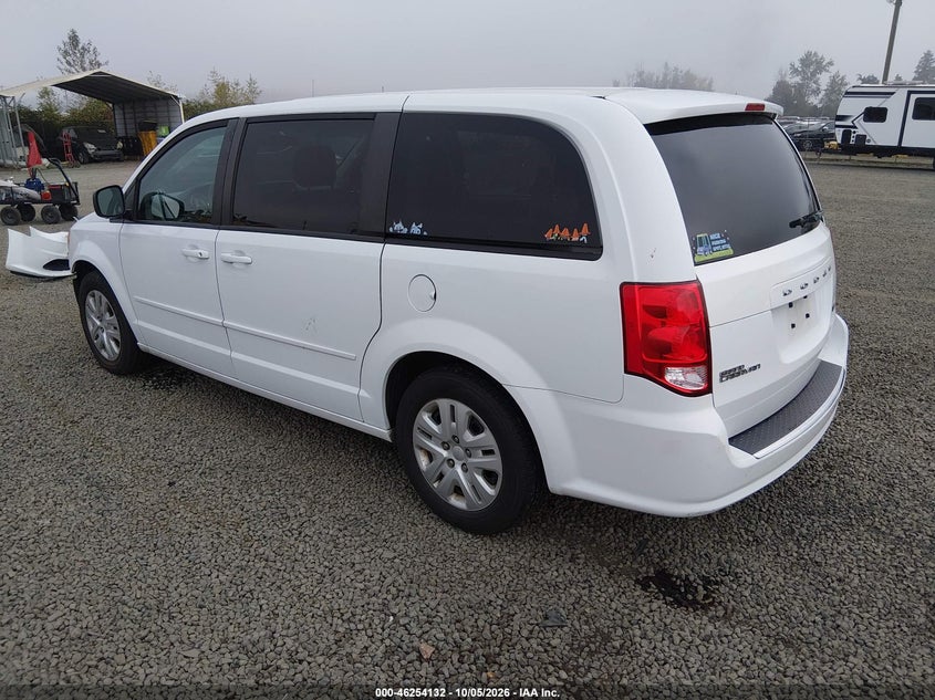 Vin: 2c4rdgbg1gr369853, lot: 46754158, dodge grand caravan se 20163