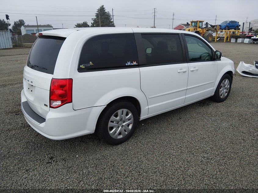 Vin: 2c4rdgbg1gr369853, lot: 46754158, dodge grand caravan se 20164
