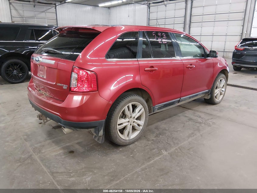 Vin: 2fmdk4kcxbbb40693, lot: 46754184, ford edge limited 20114