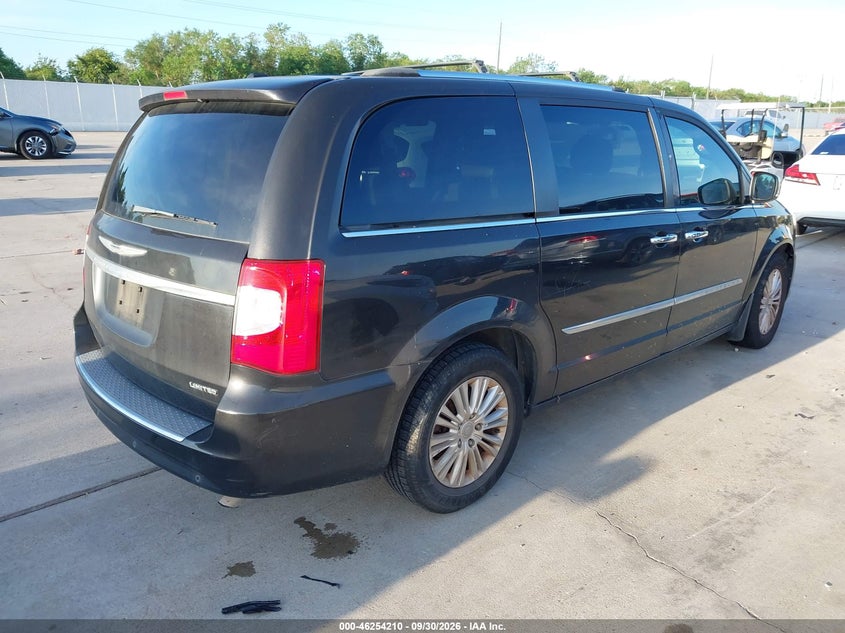 Vin: 2c4rc1gg7er345434, lot: 46754236, chrysler town & country limited 20144