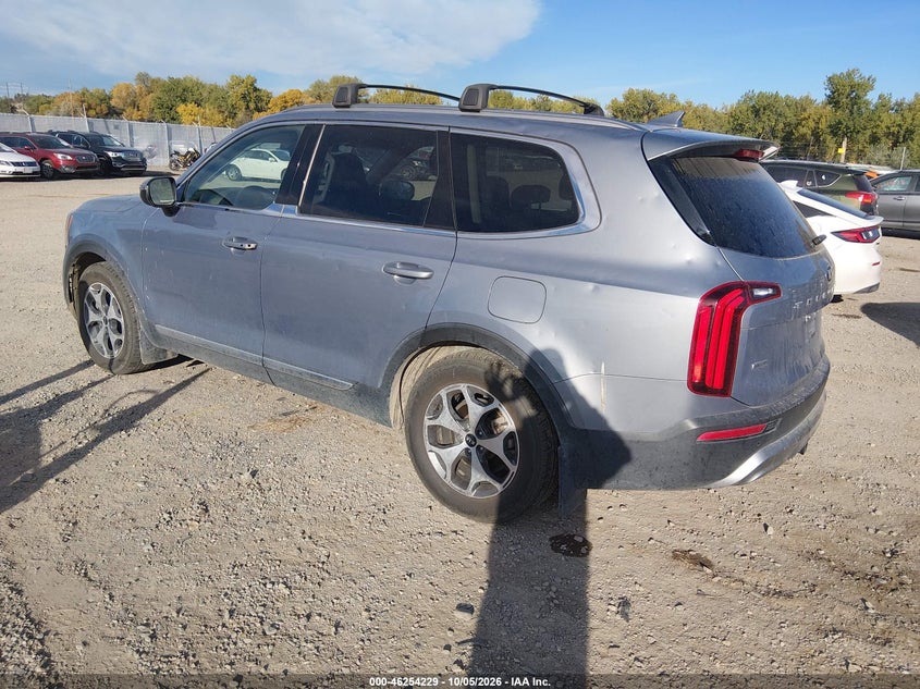 Vin: 5xyp3dhc9lg038353, lot: 46754255, kia telluride ex 20203