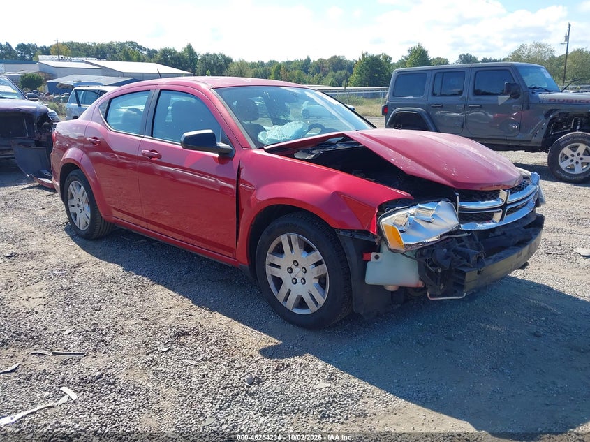Vin: 1c3cdzab4en127130, lot: 46754260, dodge avenger se 2014 img_1