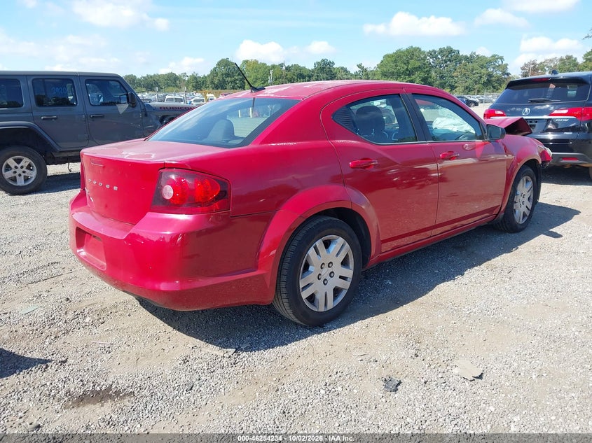DODGE AVENGER 2014 VIN 1C3CDZAB4EN127130