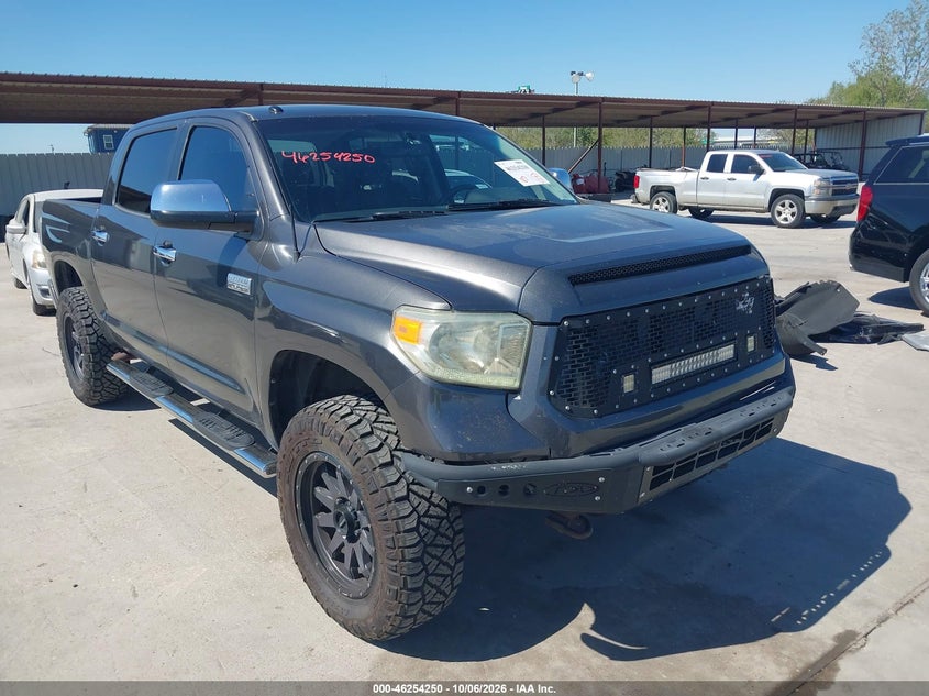 Vin: 5tfaw5f19ex328340, lot: 46754276, toyota tundra platinum 5.7l v8 20141