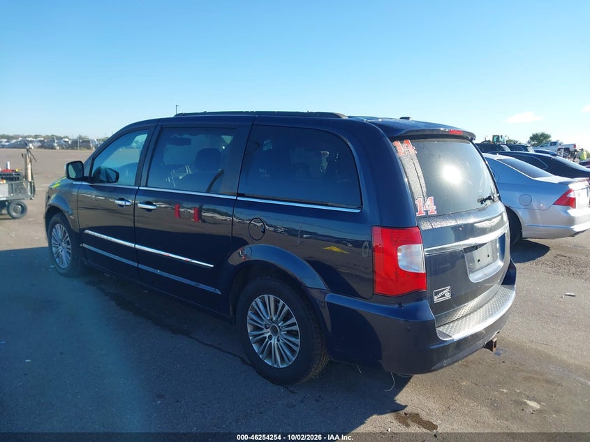 Vin: 2c4rc1cg7er409736, lot: 46754280, chrysler town & country touring-l 20143