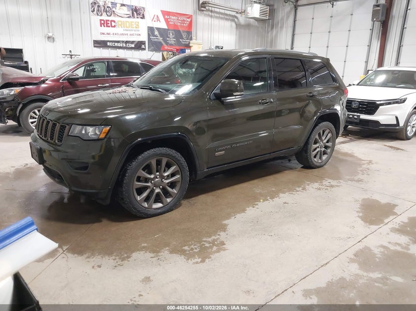 Vin: 1c4rjfbg9hc627713, lot: 46754281, jeep grand cherokee limited 75th anniversary edition 4x4 20172