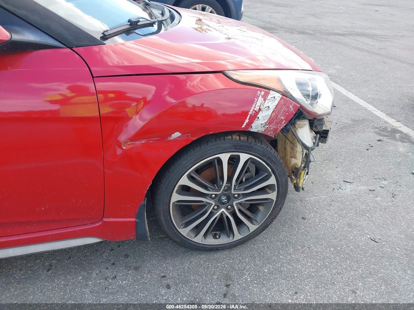 HYUNDAI VELOSTER 2016 VIN KMHTC6AE6GU279891