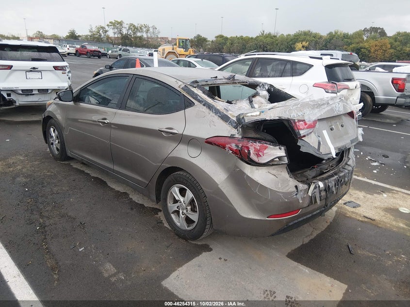 Vin: 5npdh4ae0eh518468, lot: 46754341, hyundai elantra se 20143