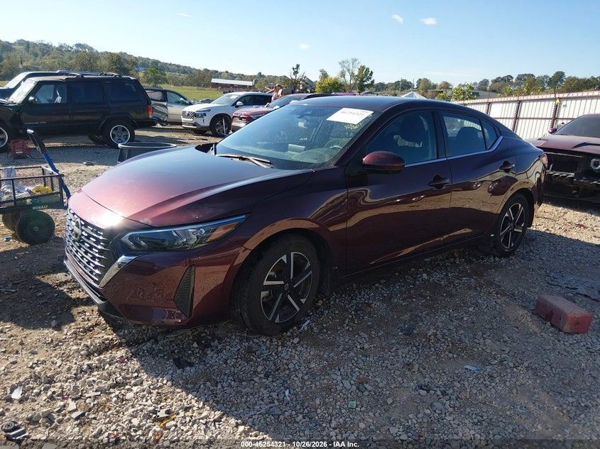 2025 Nissan Sentra Sv, Right Side, IAAI, VIN 3N1AB8CV9SY202822 — photo 2