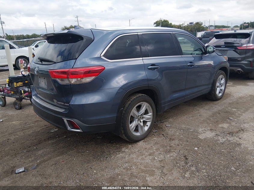 Vin: 5tddzrfh4hs466354, lot: 46754400, toyota highlander limited 20174
