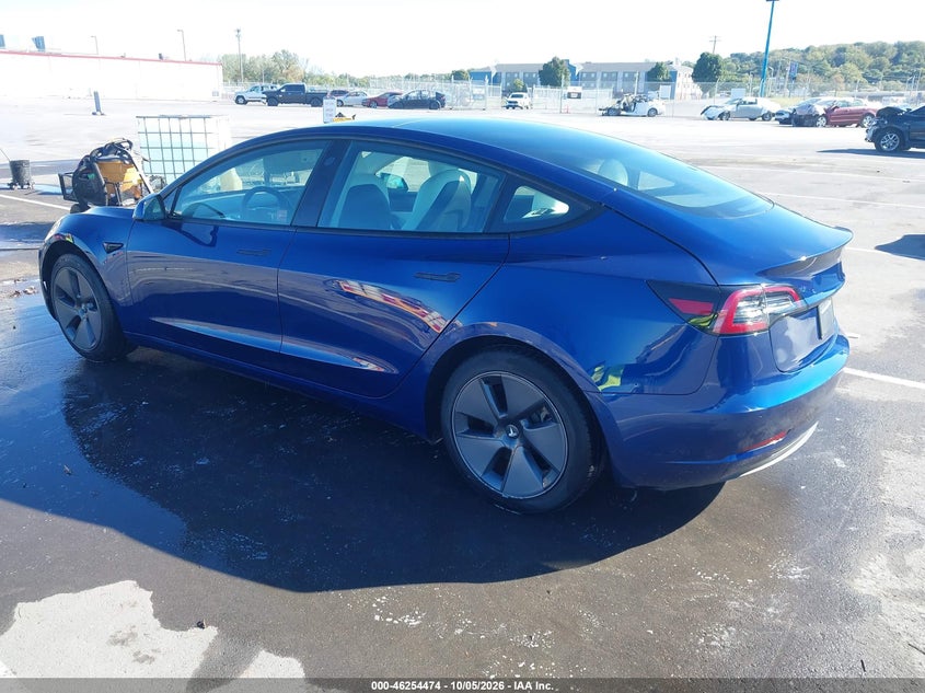 Vin: 5yj3e1ea4mf871111, lot: 46754500, tesla model 3 standard range plus rear-wheel drive 20213