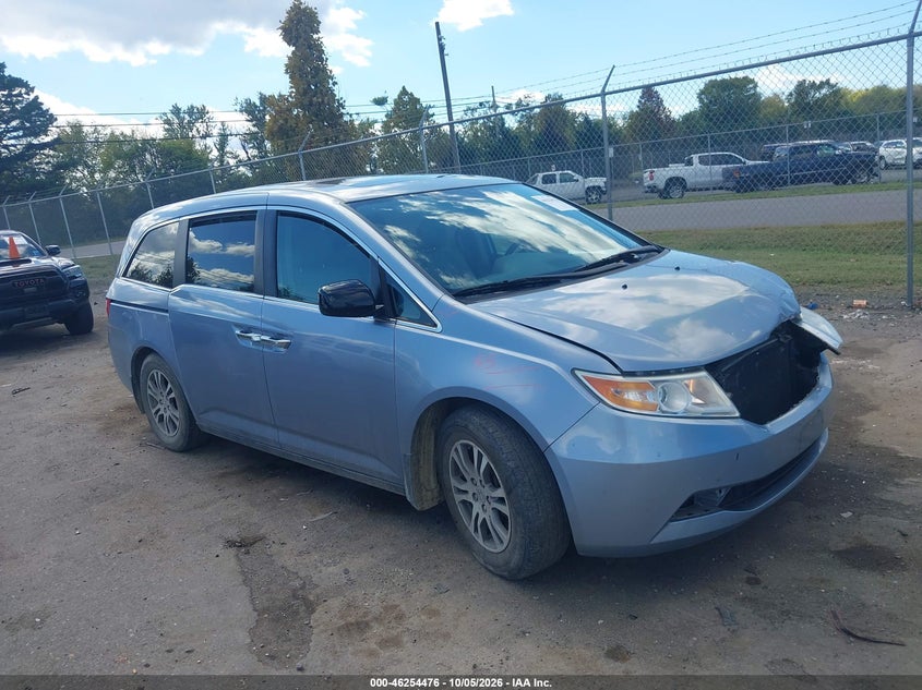Vin: 5fnrl5h68cb018935, lot: 46754502, honda odyssey ex-l 20121