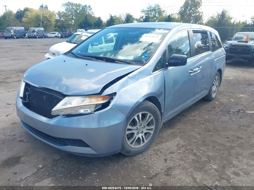 Vin: 5fnrl5h68cb018935, lot: 46754502, honda odyssey ex-l 20122
