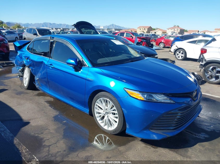 Vin: 4t1b21hk8ku010944, lot: 46754562, toyota camry hybrid xle 20191