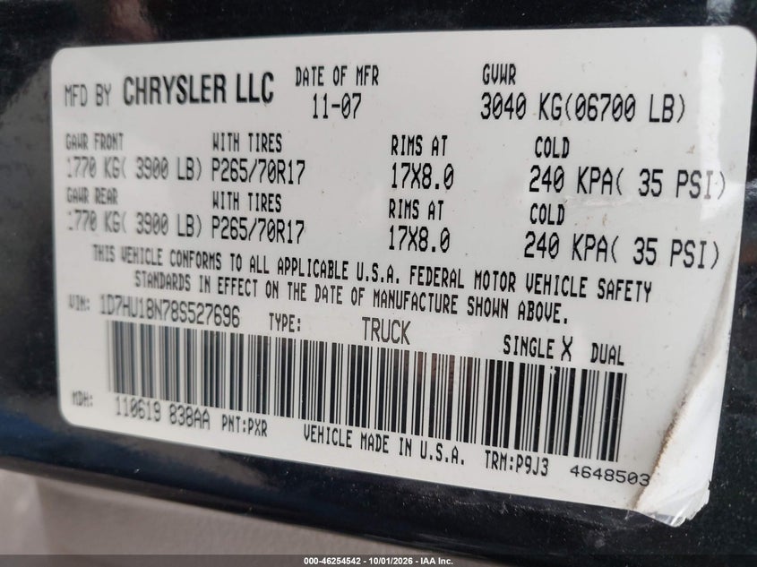 2008 DODGE RAM 1500 ST/SXT · Фото 9
