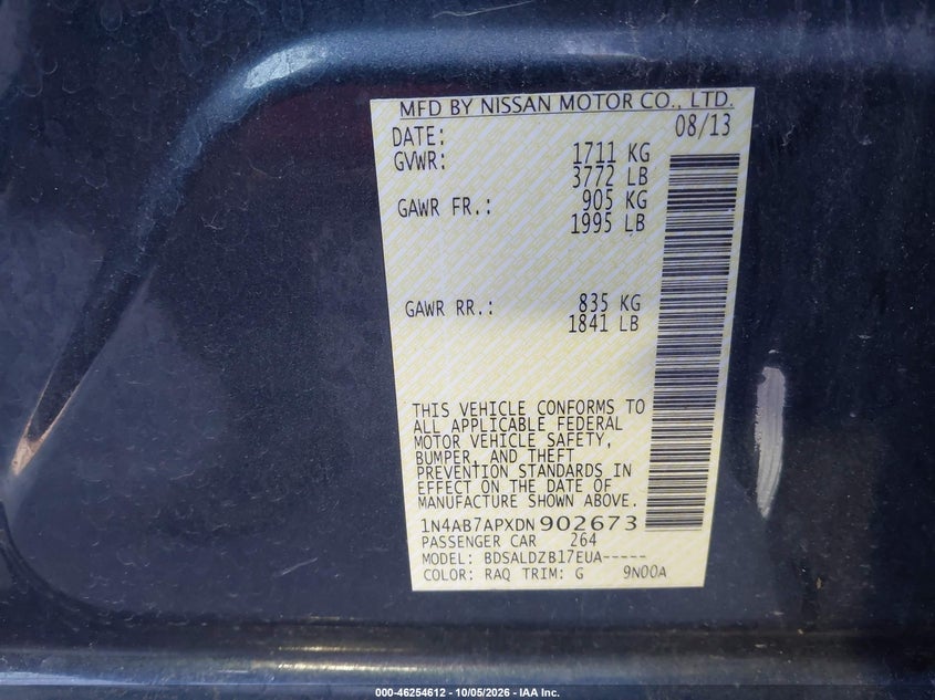 2013 NISSAN SENTRA SV · Фото 9