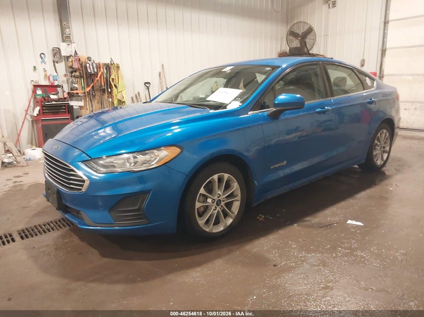 Vin: 3fa6p0luxkr187714, lot: 46754644, ford fusion hybrid se 20192