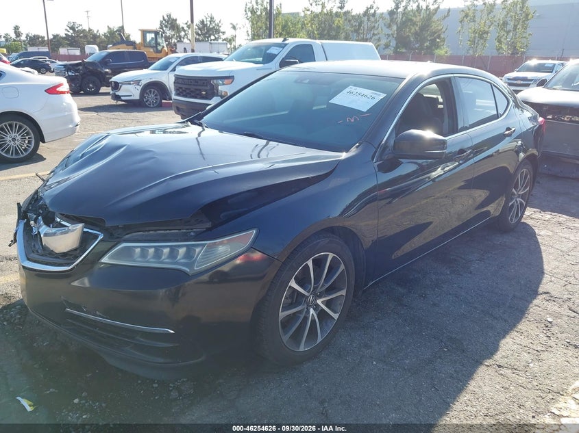 2015 Acura Tlx V6 Tech, Front End, IAAI, VIN 19UUB2F58FA011701 — photo 2