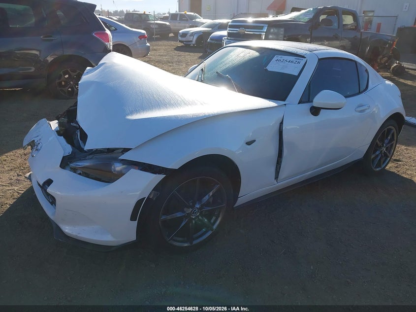 Vin: jm1ndam73k0308886, lot: 46754653, mazda mx-5 miata rf grand touring 20192