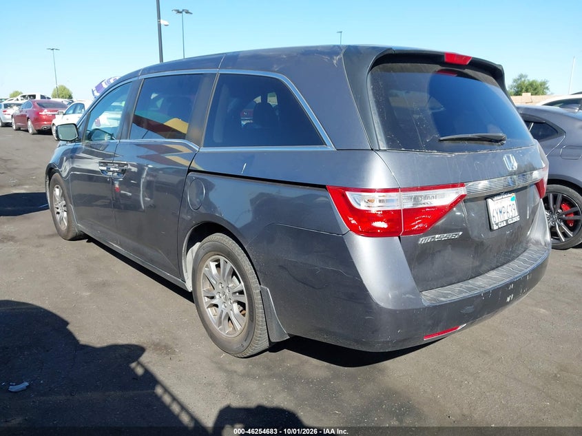 Vin: 5fnrl5h45db027558, lot: 46754709, honda odyssey ex 20133