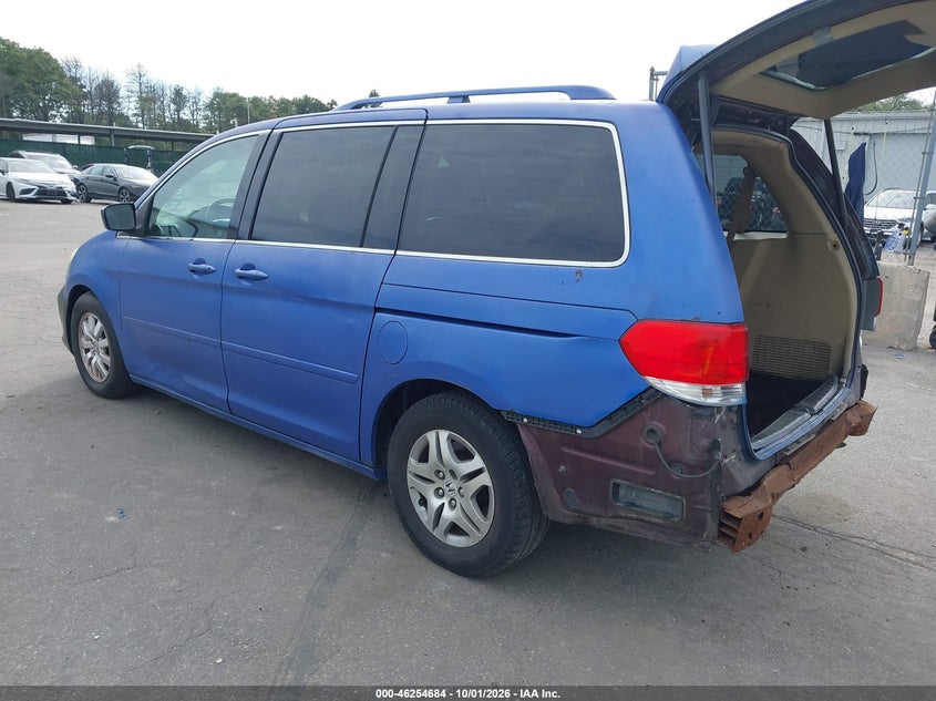 Vin: 5fnrl3h70ab021015, lot: 46754710, honda odyssey ex-l 20103