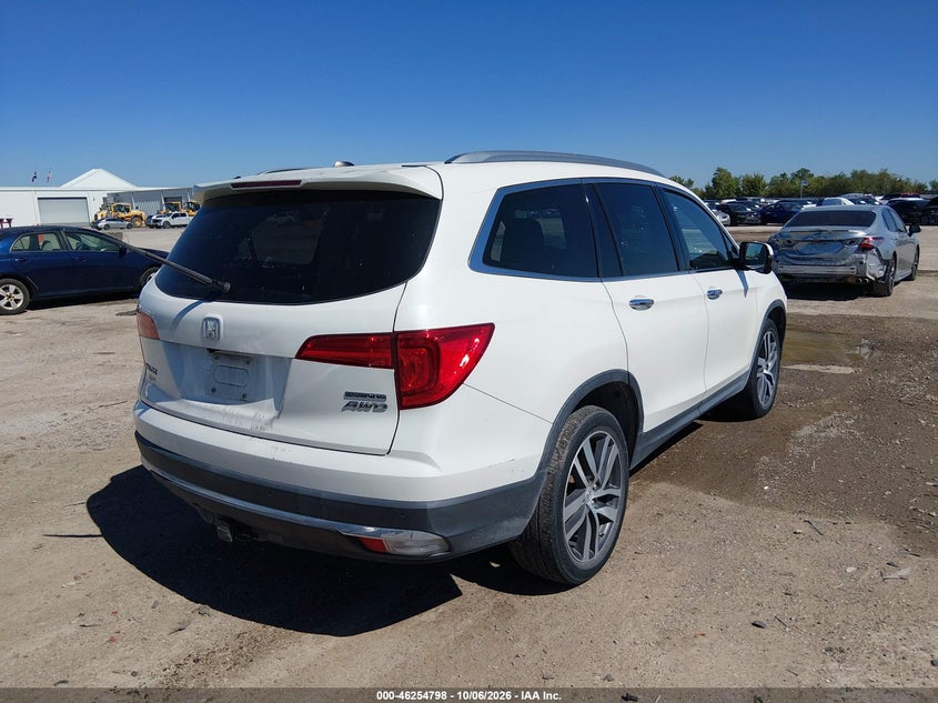 Vin: 5fnyf6h95hb093196, lot: 46754824, honda pilot touring 20174