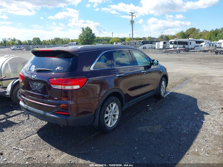 Vin: 5xypgda30gg012700, lot: 46754841, kia sorento 2.4l lx 20164