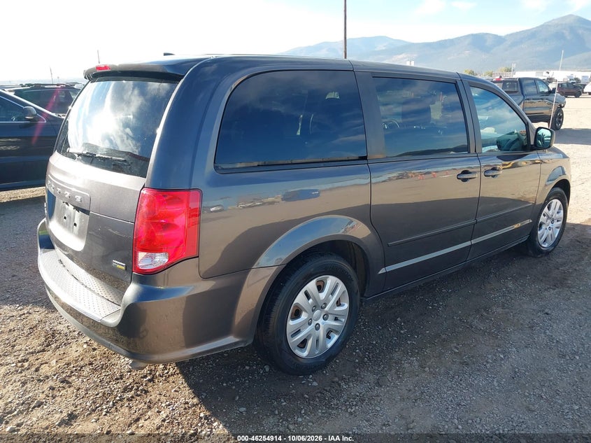Vin: 2c4rdgbg1hr765654, lot: 46754940, dodge grand caravan se 20174