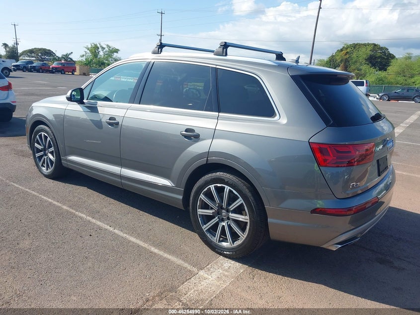 Vin: wa1vabf76hd015930, lot: 46755016, audi q7 3.0t premium 20173