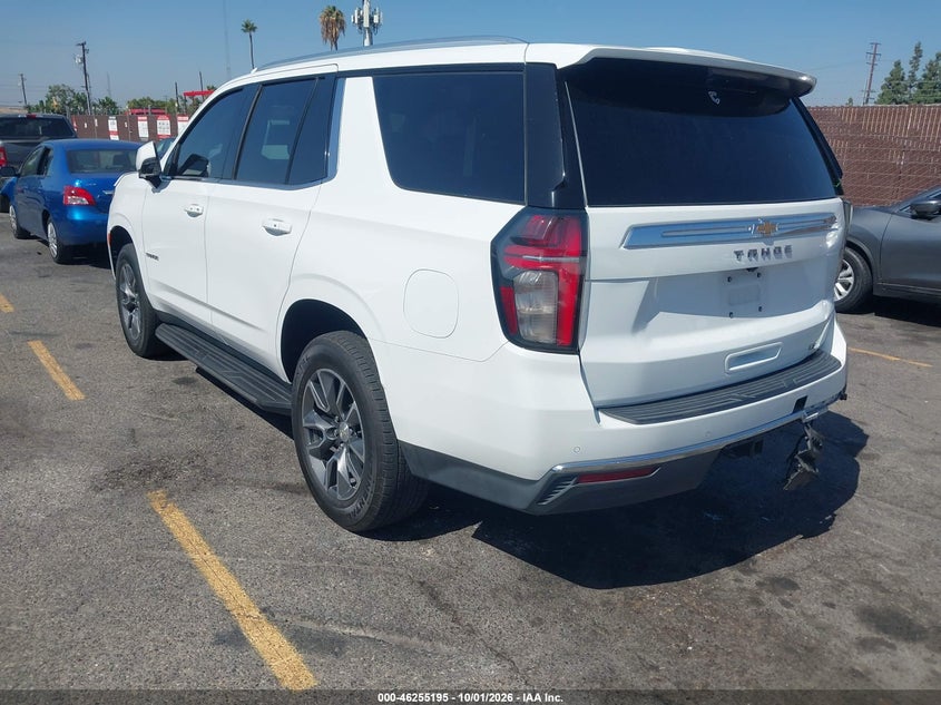 Vin: 1gnscnkdxmr127389, lot: 46755221, chevrolet tahoe 2wd lt 20213
