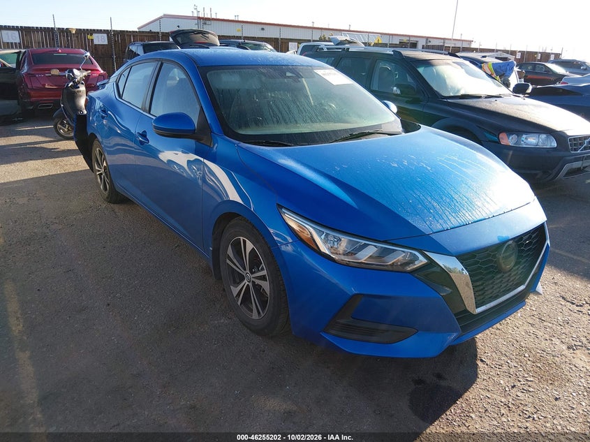 Vin: 3n1ab8cv7ly258971, lot: 46755228, nissan sentra sv xtronic cvt 20201