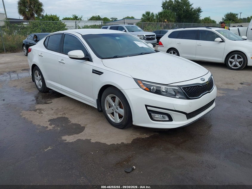 Vin: knagm4a77f5638292, lot: 46755281, kia optima lx 20151
