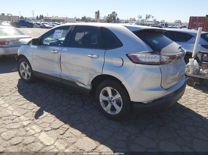 Vin: 2fmpk4g90gbc68006, lot: 46755328, ford edge se 20163