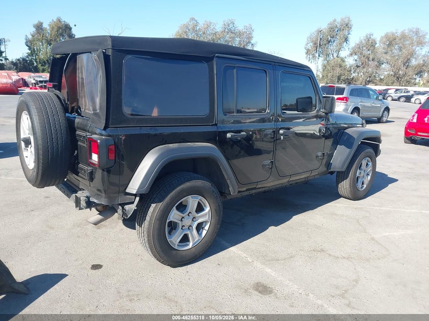 Vin: 1c4hjxdg7mw858729, lot: 46755344, jeep wrangler unlimited sport s 4x4 20214