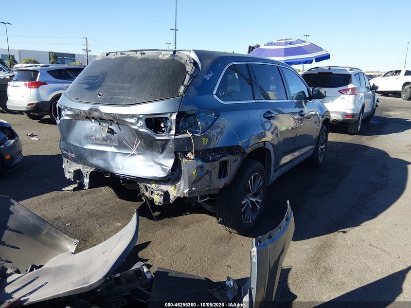 Vin: 5tdzarfh3ks051305, lot: 46755386, toyota highlander le 20194