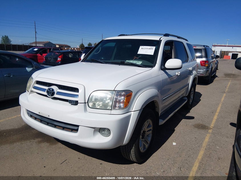 2006 Toyota Sequoia Sr5 V8, Обычный износ, IAAI, VIN 5TDZT34A66S266079 — фото 2