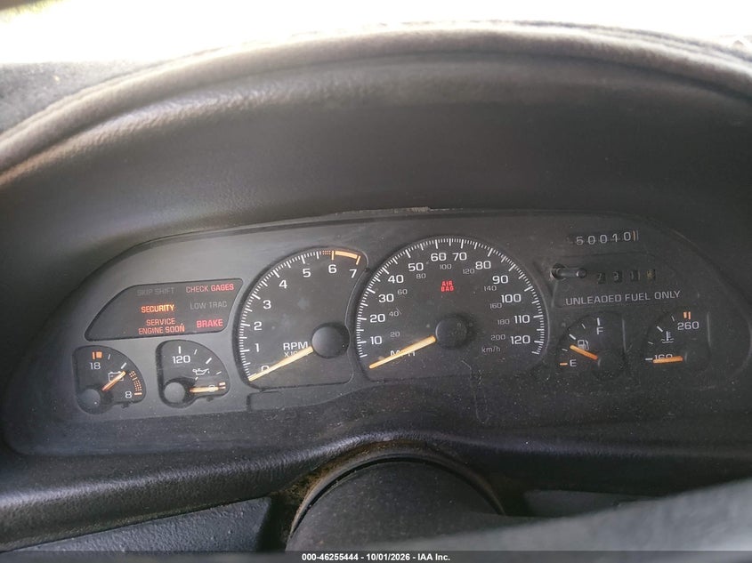 CHEVROLET CAMARO 1996 VIN 2G1FP22K8T2150952